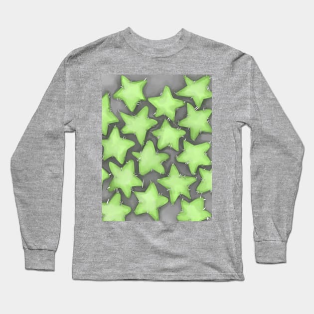 Quilted stars Long Sleeve T-Shirt by crossingraindrops@hotmail.com